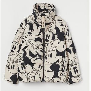 H&M Disney Minnie Mouse Puffer coat